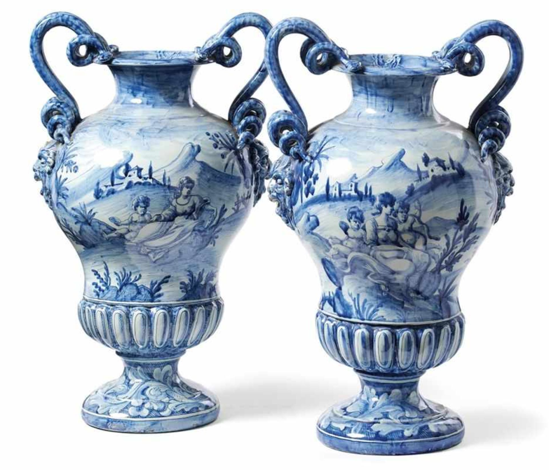 Beautiful Pair of Splendid Italien Vases
