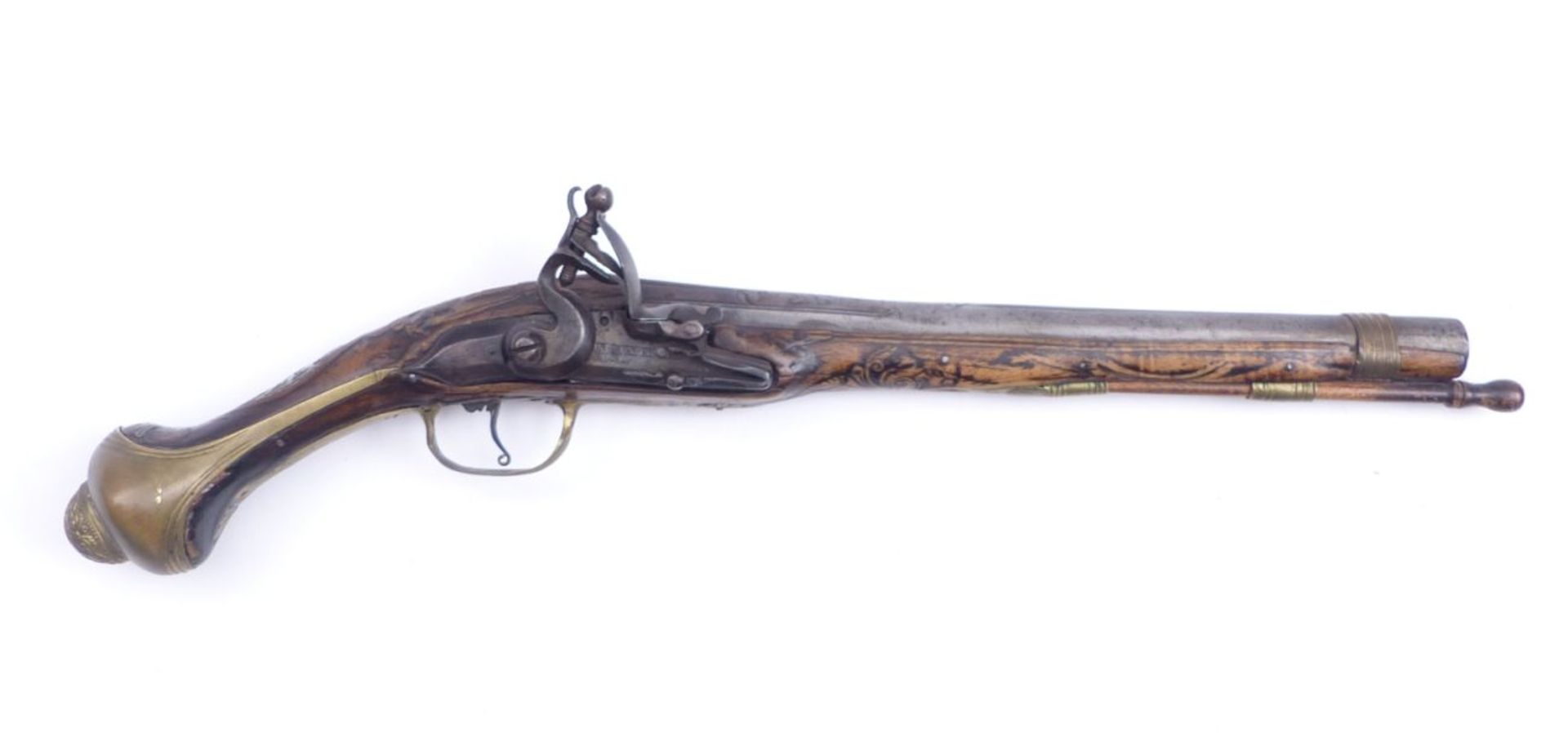 Long flintlock pistol