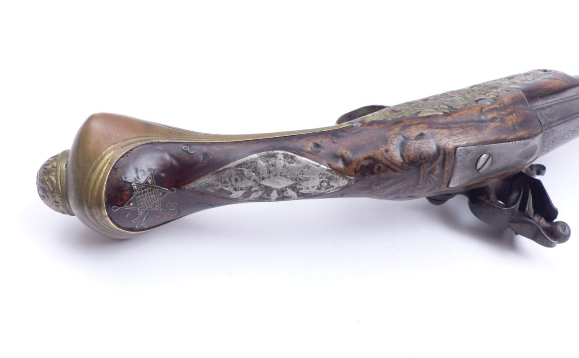 Long flintlock pistol - Image 4 of 4