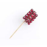 Garnet pin brooch