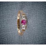 Brilliant Ruby Ring