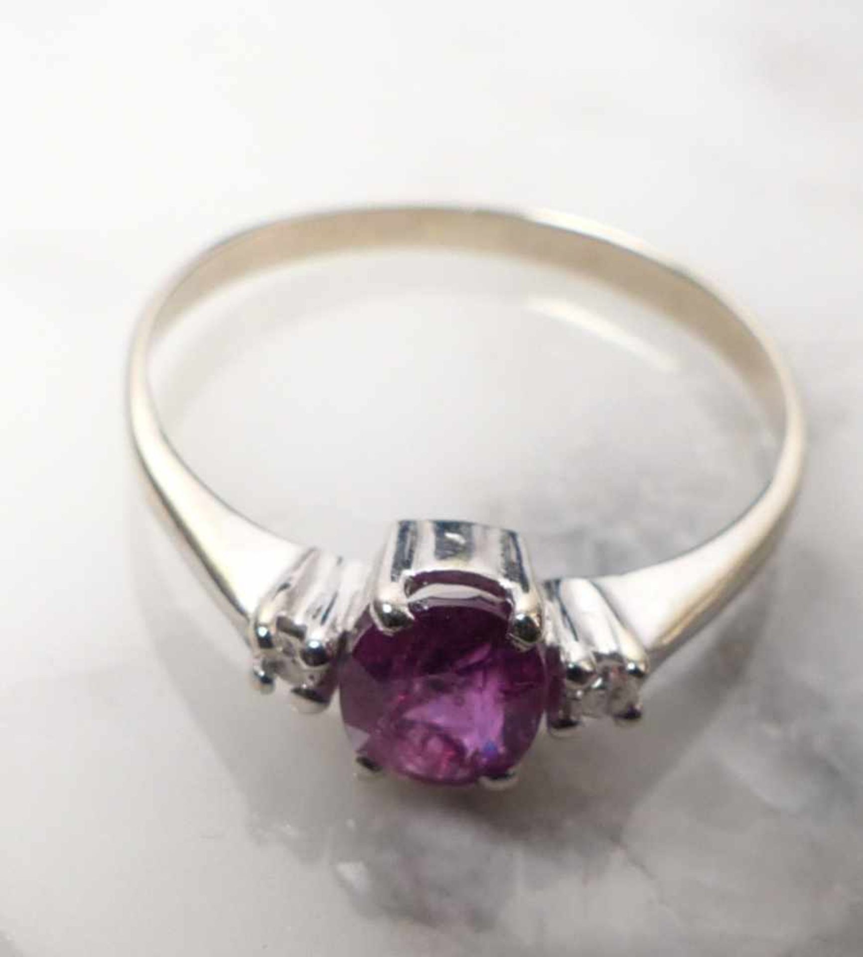 Ruby brilliant ring - Image 3 of 3