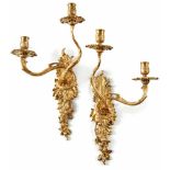 Pair of Louis XV wall appliqués<