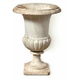 Carrara marble vase