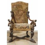 Magnificent armchair in the manner of Andrea Brustolon