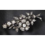 Diamond brooch