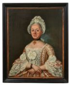 Bildnis einer adeligen DameSüddeutschland, 18. Jh.Öl/Lwd., doubl. 82 x 65,5 cm.AdelsportraitPortrait