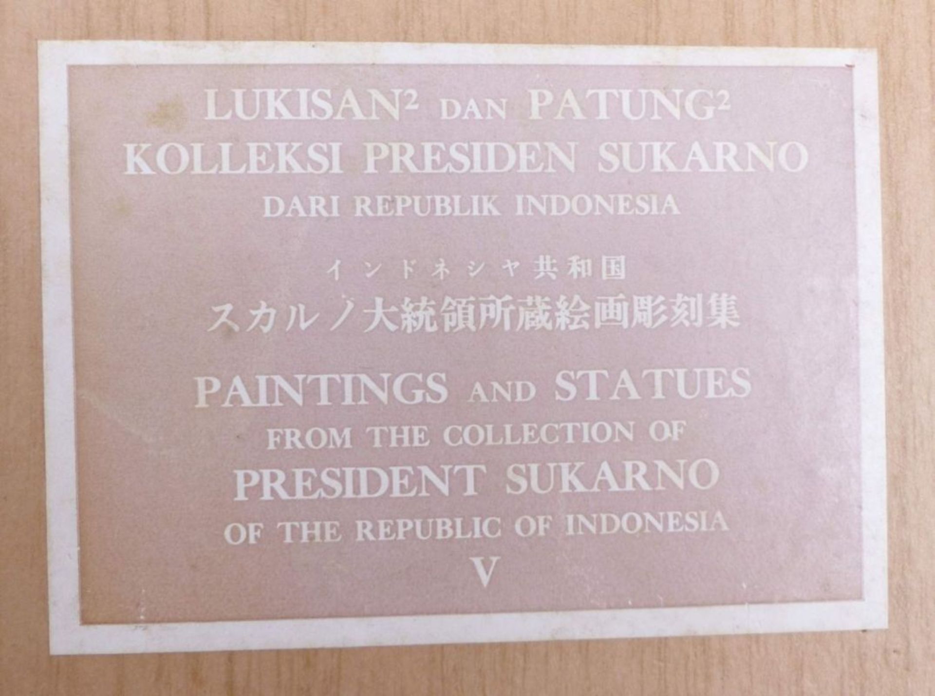 Collector's art booksFünf BändeAus der Sammlung von Gemälden und Statuen des indonesischen - Image 8 of 10