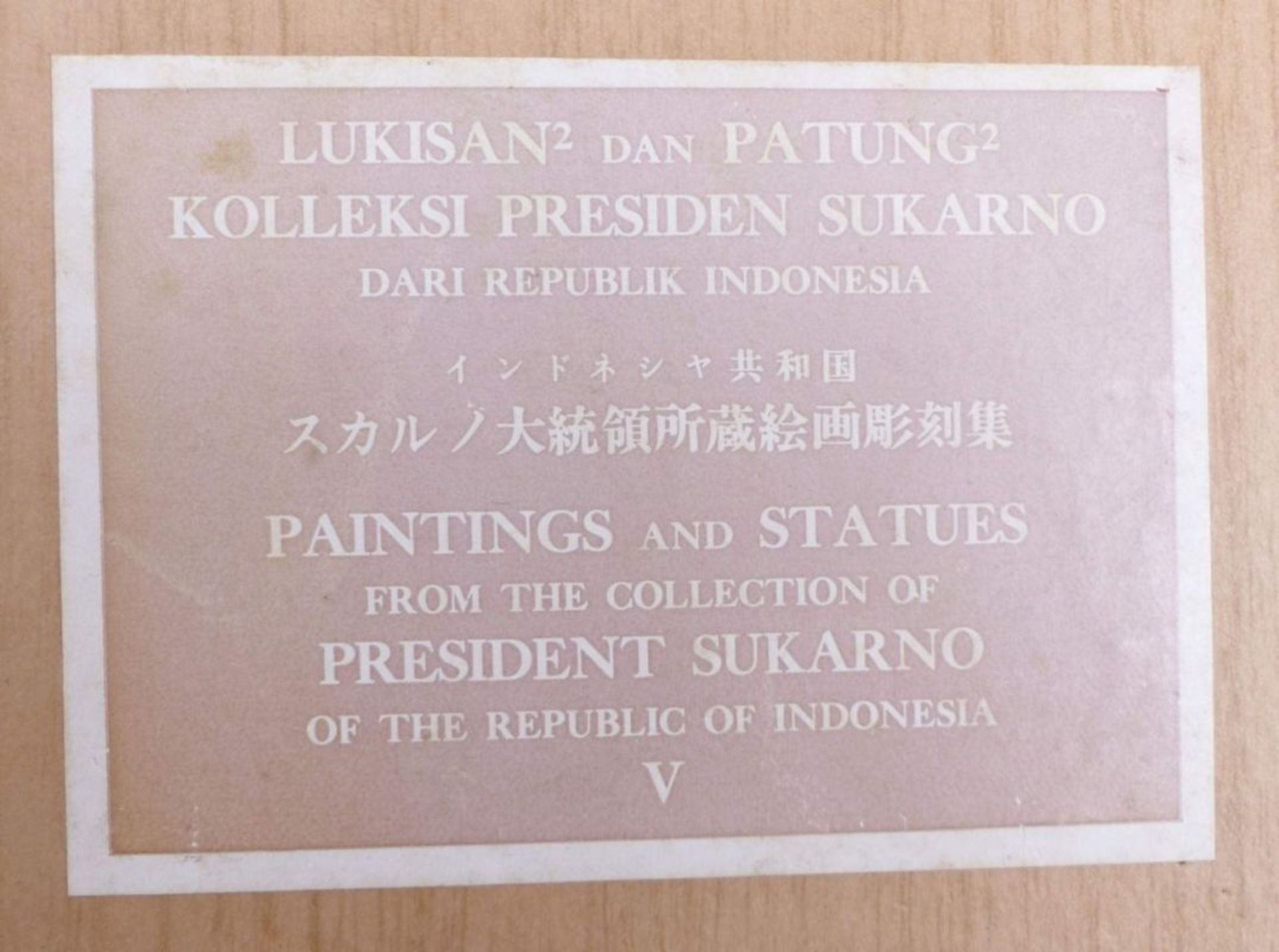 Collector's art booksFünf BändeAus der Sammlung von Gemälden und Statuen des indonesischen - Bild 8 aus 10