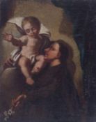 Der heilige Antonius von Padua mit dem Jesuskind17. Jh.Der Heilige mit dem Jesusknaben auf seiner