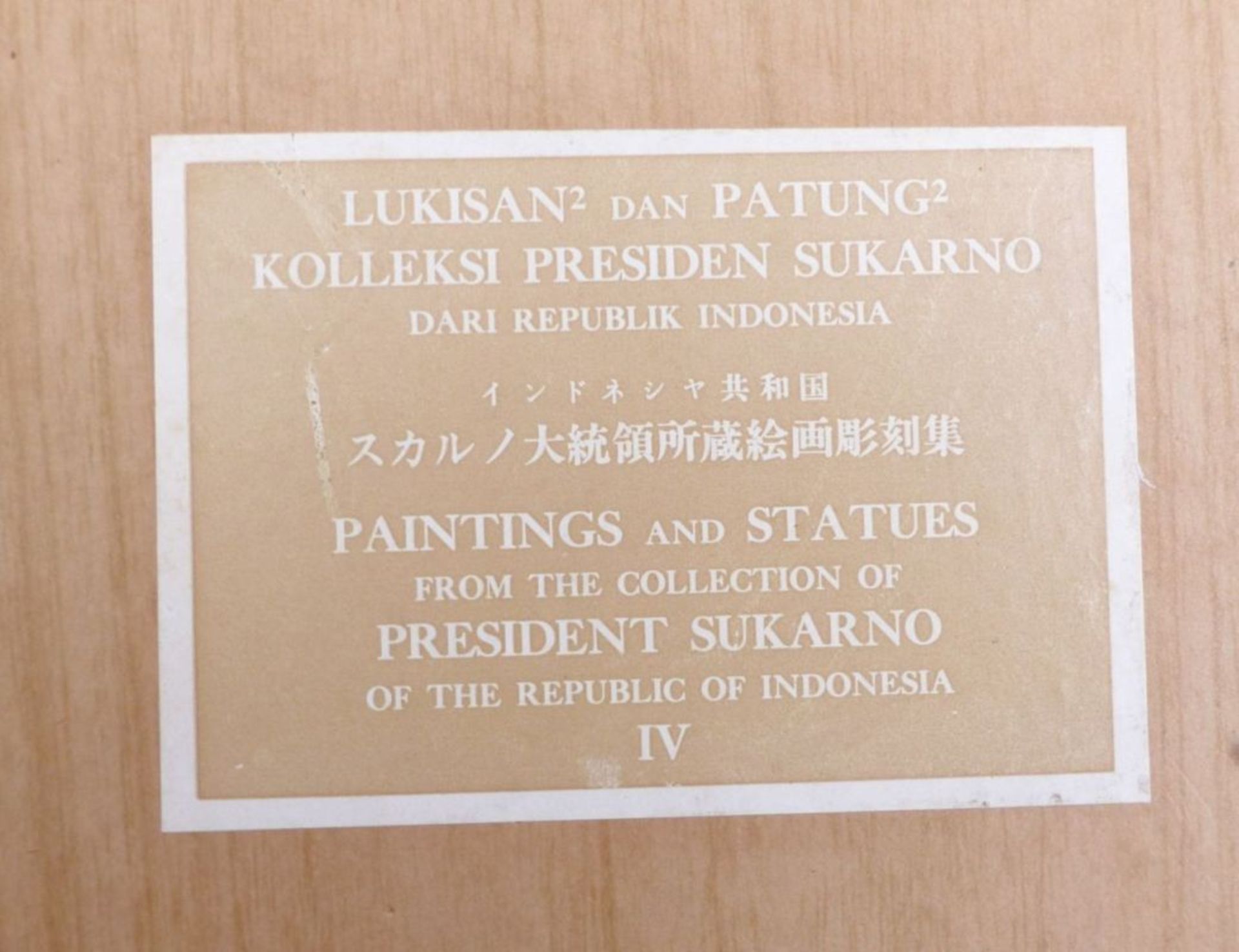 Collector's art booksFünf BändeAus der Sammlung von Gemälden und Statuen des indonesischen - Image 9 of 10