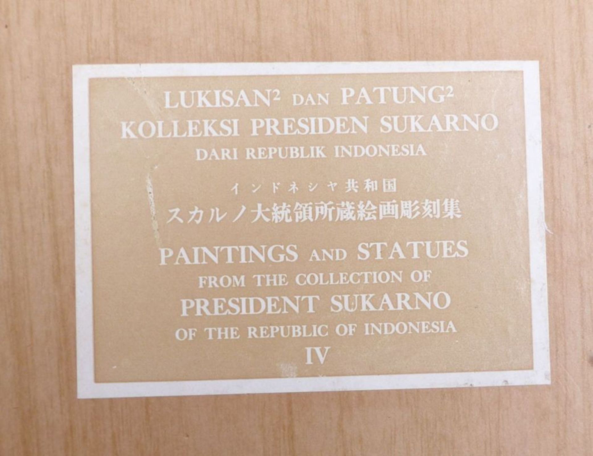 Collector's art booksFünf BändeAus der Sammlung von Gemälden und Statuen des indonesischen - Bild 9 aus 10