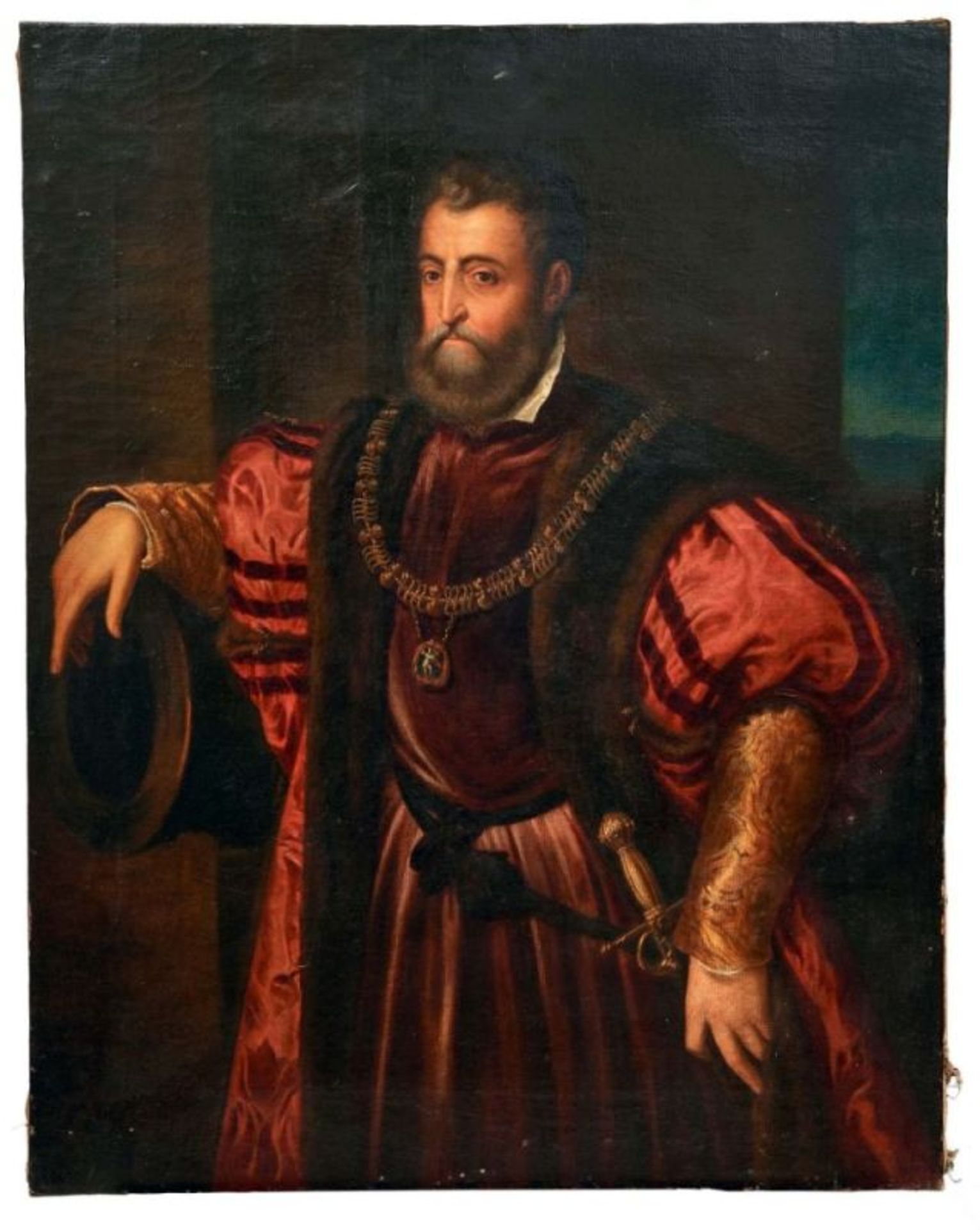 Vecellio (Tizian), Tiziano - Kopie nachAlfonso I. d'EsteKniestück des Herzogs von Ferrara, Modena