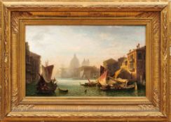 Hoff, ConradBlick auf den Canale Grande in Venedig(Schwerin 1816-1883 München) Öl/Lwd. Rechts