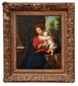 Beschey, Balthasar (Attrib.)Madonna mit Kind(Antwerpen 1708-1776 ebd.) In einer Landschaft mit