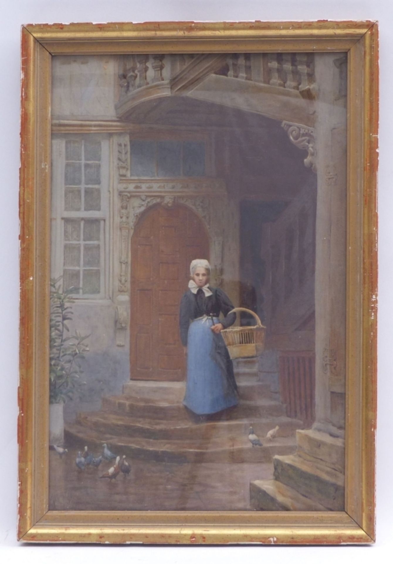 Mavrogordato, Alexander JamesBedienstete auf dem Treppenaufgang vor einer Villa(Manchester 1869- - Bild 2 aus 3