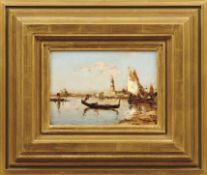 Ziem, Félix François Georges PhilibertGondel und Fischerboote in der Lagune von Venedig(Beaune