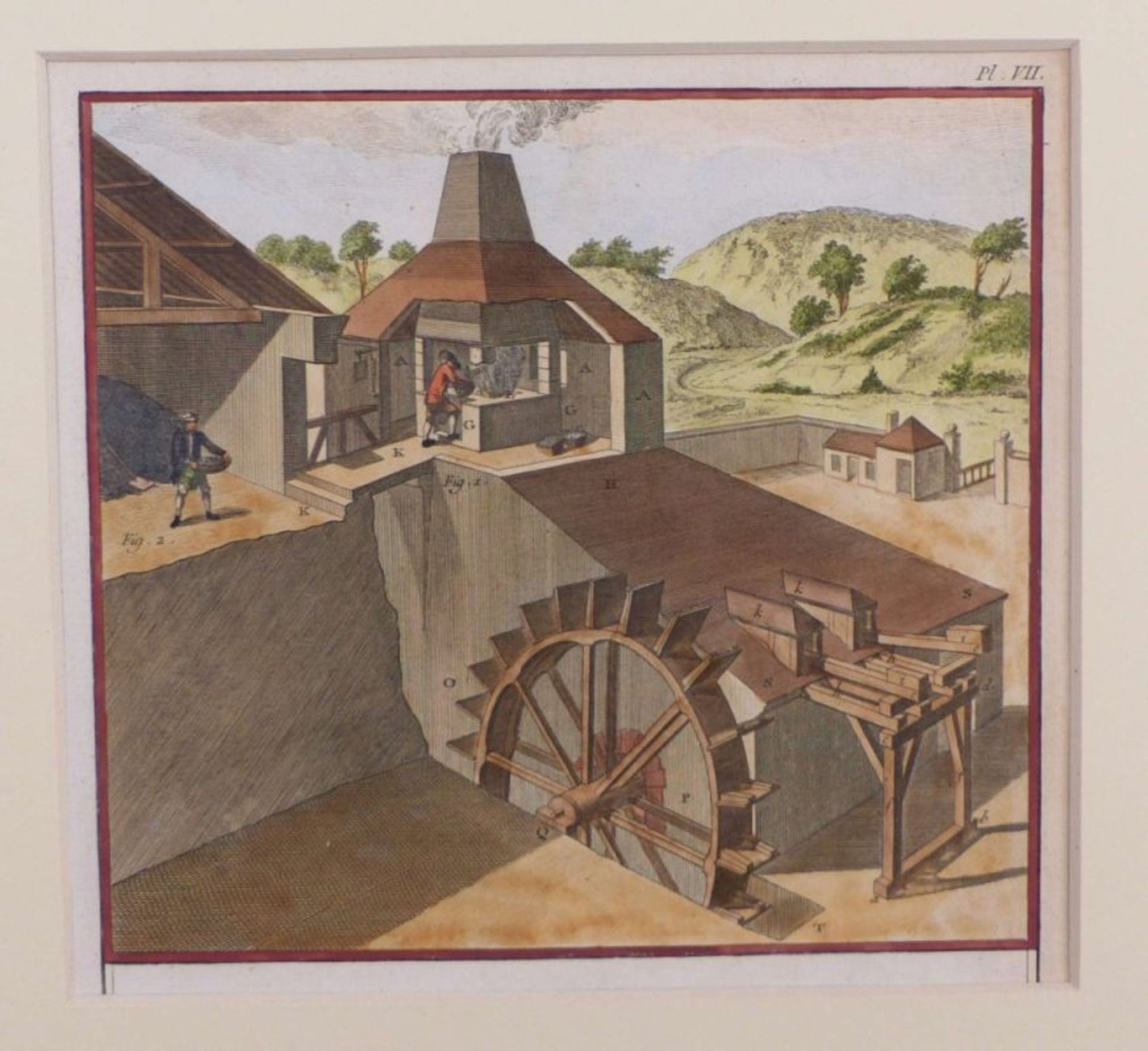 Defehrt, A. J.Zwei Blatt "Forges ou Art du Fer"(Frankreich 1723-1774 Dänemark) "Forges, 4° - Bild 2 aus 3