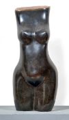 Chamutsa, NhamoShona-Figur(Harare/Zimbabwe 1979 geboren) Vollrund gestalteter weiblicher Torso.