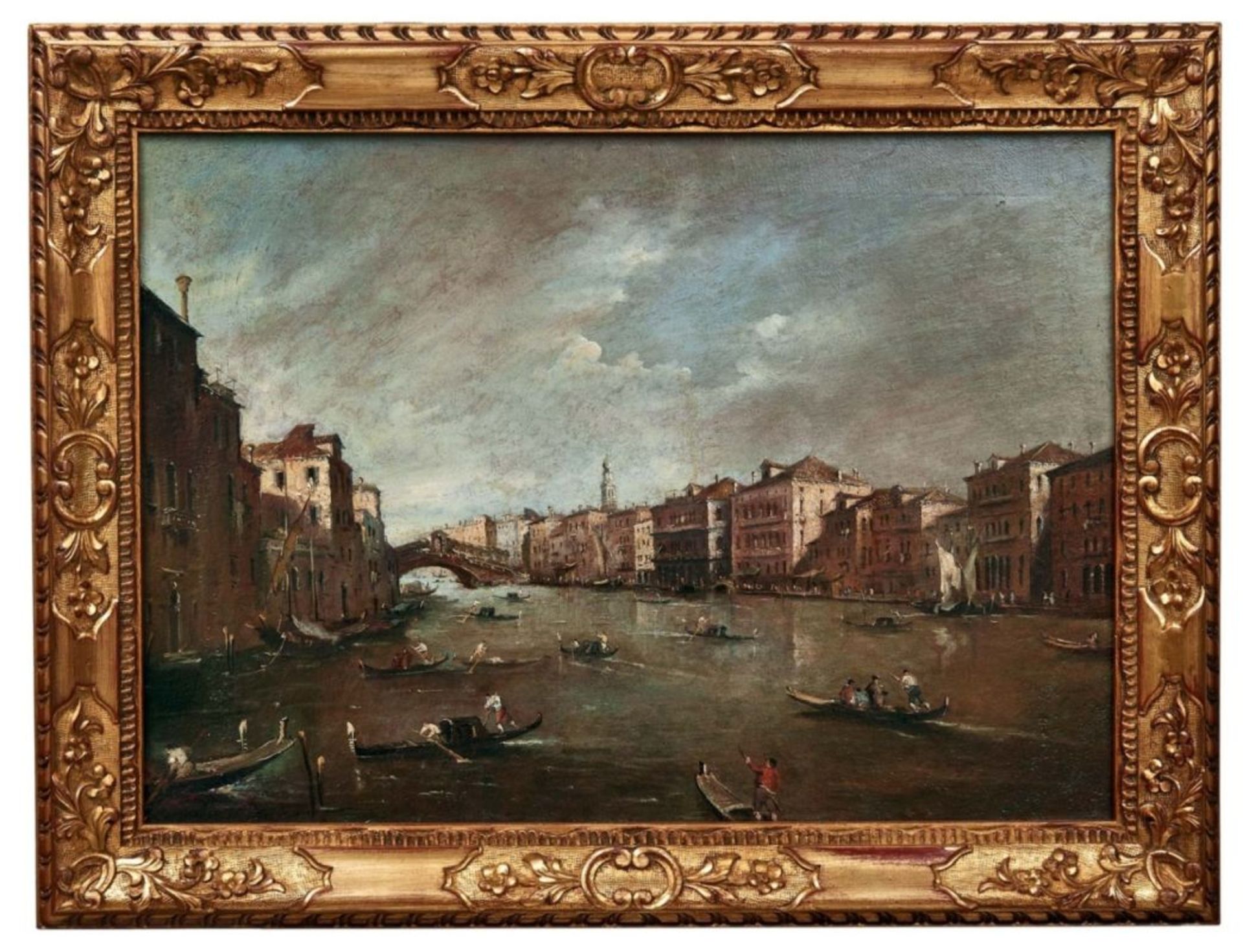 Guardi, Francesco (Attrib.) oder NachfolgerAnsicht von Venedig mit Blick auf den Canal Grande und