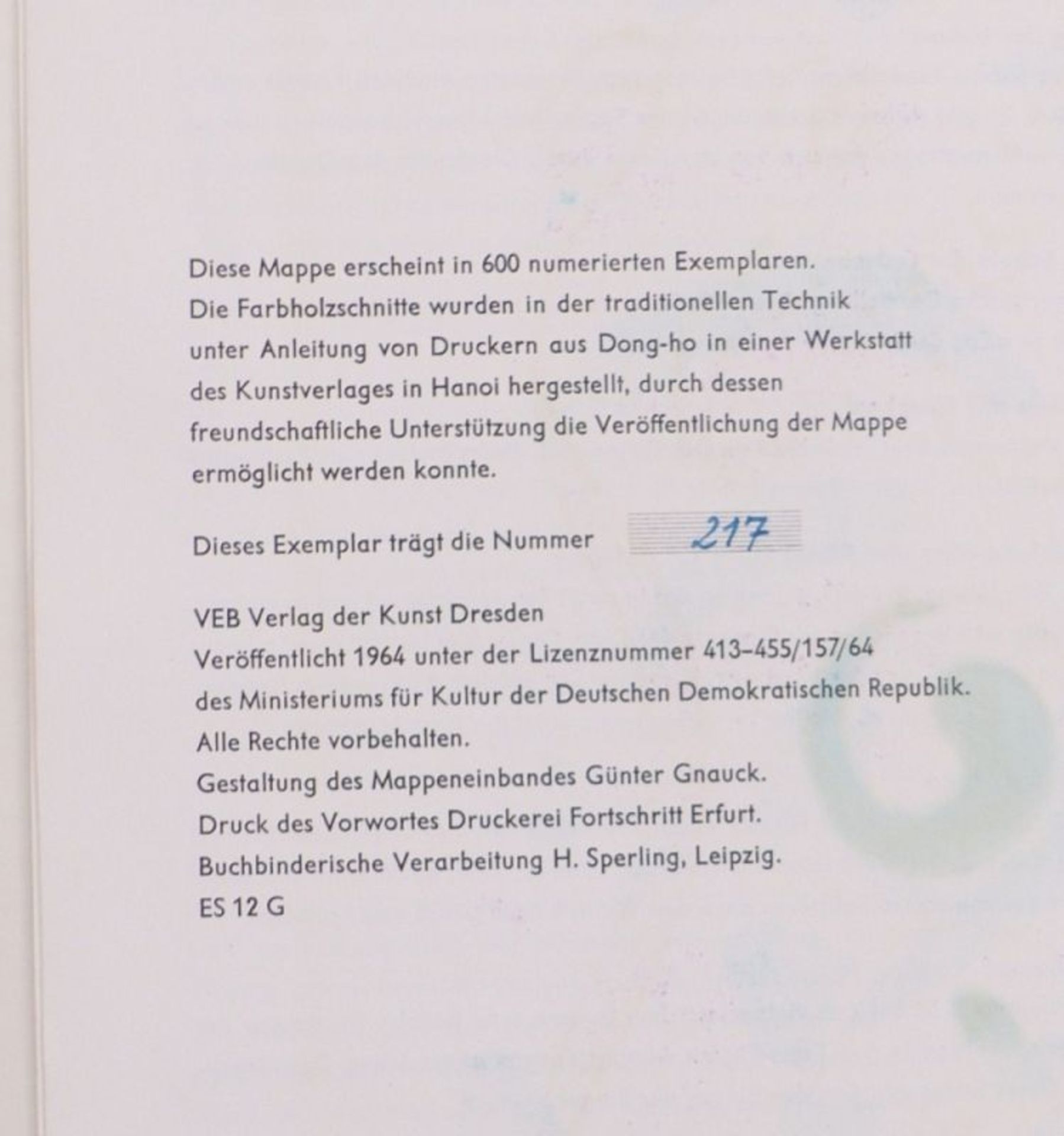 Rudolf Meyer (Text)Glück und Wohlergehen, Die Tet-Bilder aus Dong-hoZehn Originalholzschnitte, von - Bild 3 aus 6