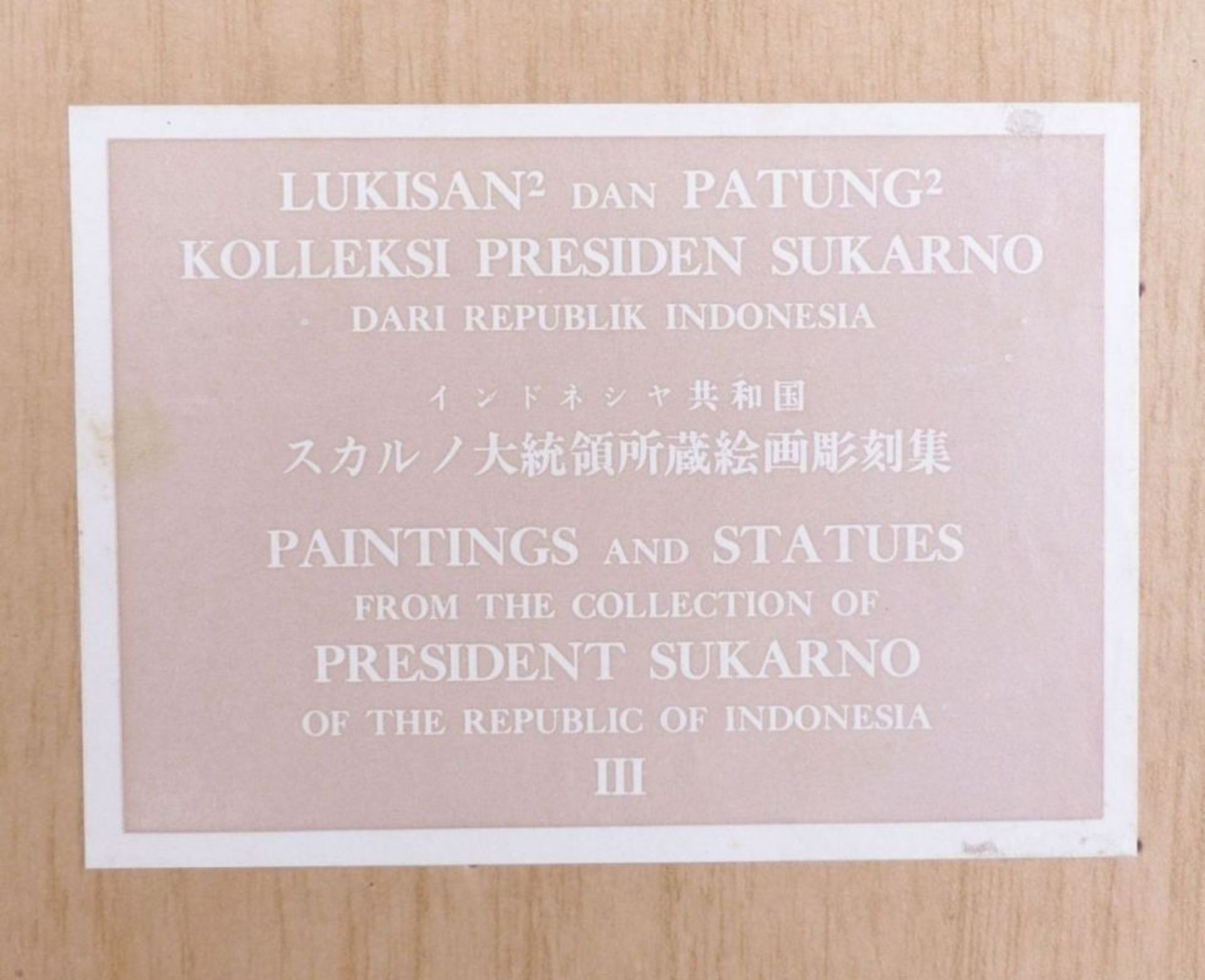 Collector's art booksFünf BändeAus der Sammlung von Gemälden und Statuen des indonesischen - Bild 7 aus 10