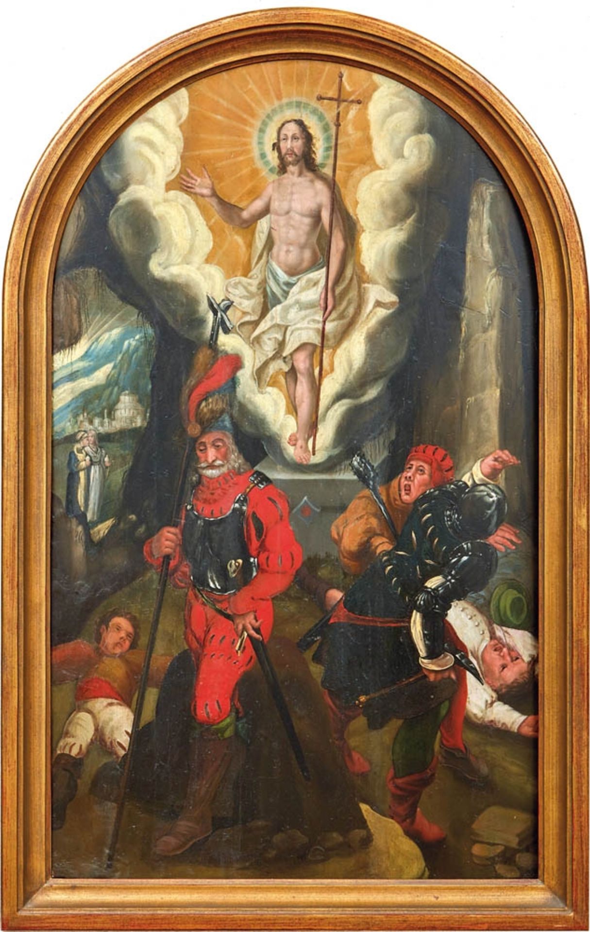 Pendants mit Auferstehung Christi und PfingstwunderKreis des Christoph Schwarz zu MünchenDer - Bild 2 aus 3