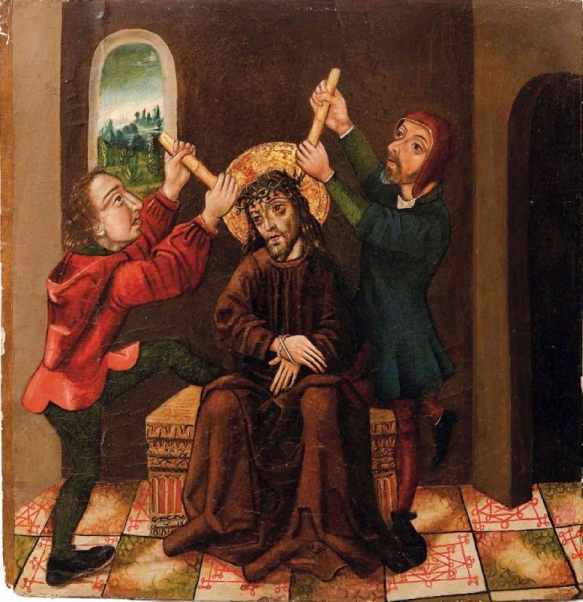 Breu, Jörg - Schule desGotisches Tafelbild mit der Dornenkrönung Christi(Augsburg um 1475/80-1536