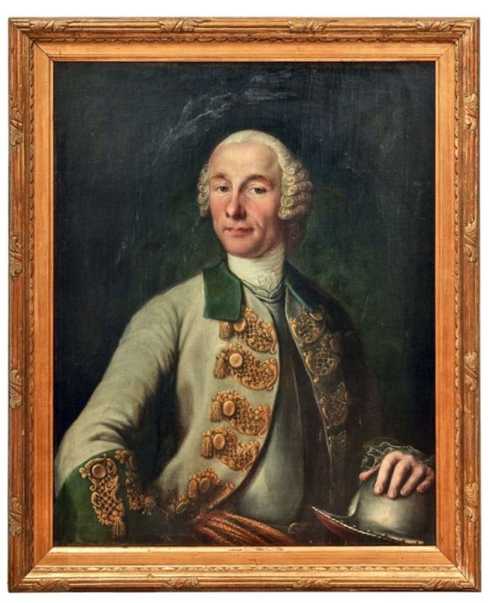 Bildnis eines adeligen Herren in HalbrüstungSüddeutschland, 18. Jh.Öl/Lwd., doubl. 81 x 64 cm.
