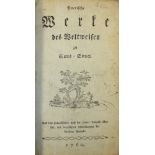 König von Preußen Friedrich II.Poetische Werke des Weltweisen zu Sans-SouciAus dem Französischen