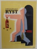 Savignac, RaymondWerbeplaket "Armagnac Ryst" - um 1950(Paris 1907-2002 Trouville-sur-Mer) Vor