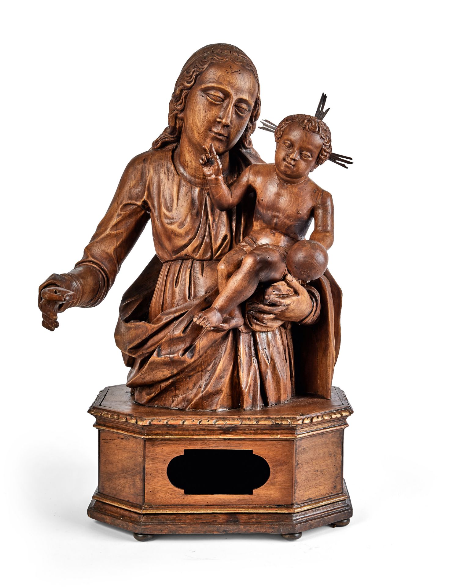 Madonna mit Kind auf Reliquiensockel - Image 9 of 9