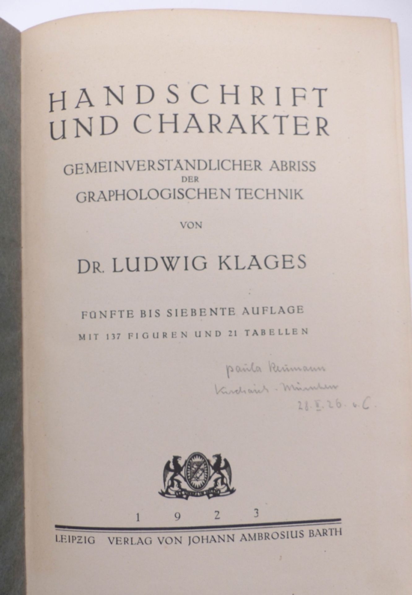 4 Bücher zum Thema Handschrift od. Sprache - Image 3 of 5