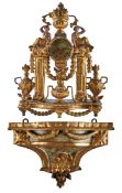 Louis-XVI-Portaluhr auf Konsole