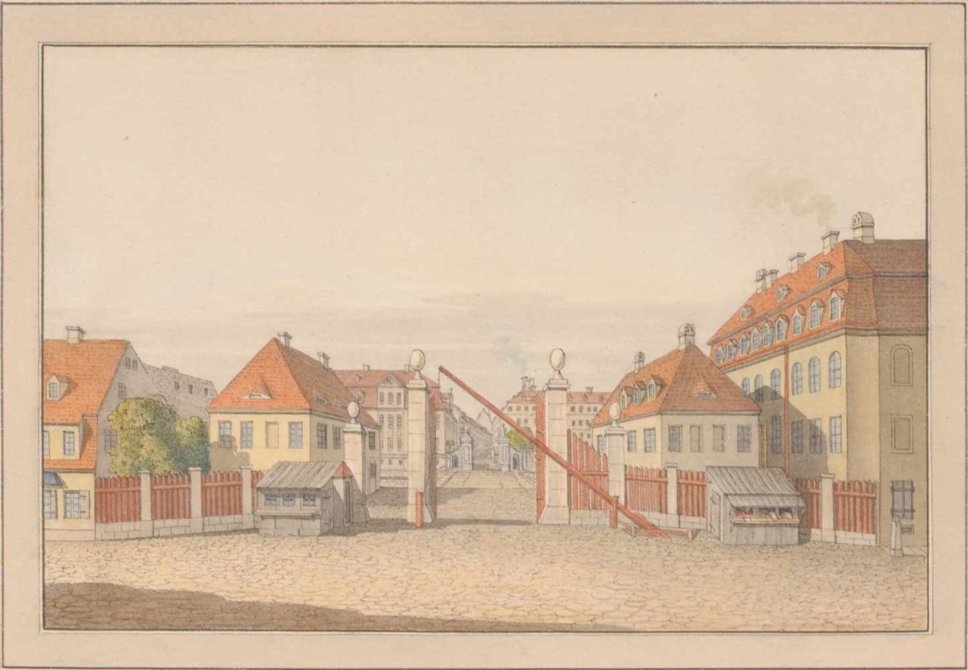 Friedrich August Kannegießer, Fünf Ansichten zu "Dresdens Festungswerke im Jahre 1811". 1822/ 1825. - Image 3 of 5