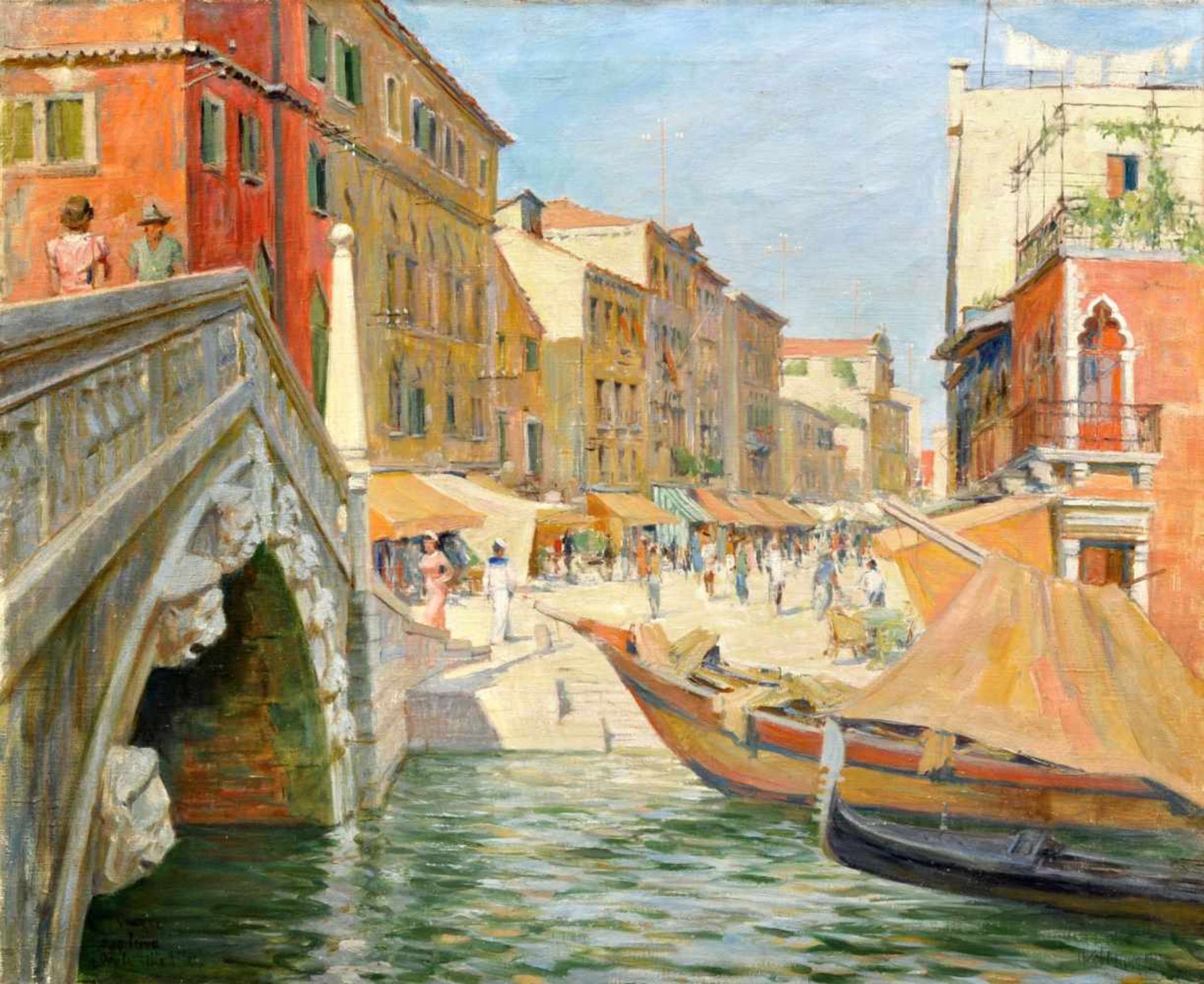 Hermann Kohlmann "Ponte delle Guglie" (Venedig). 1937.