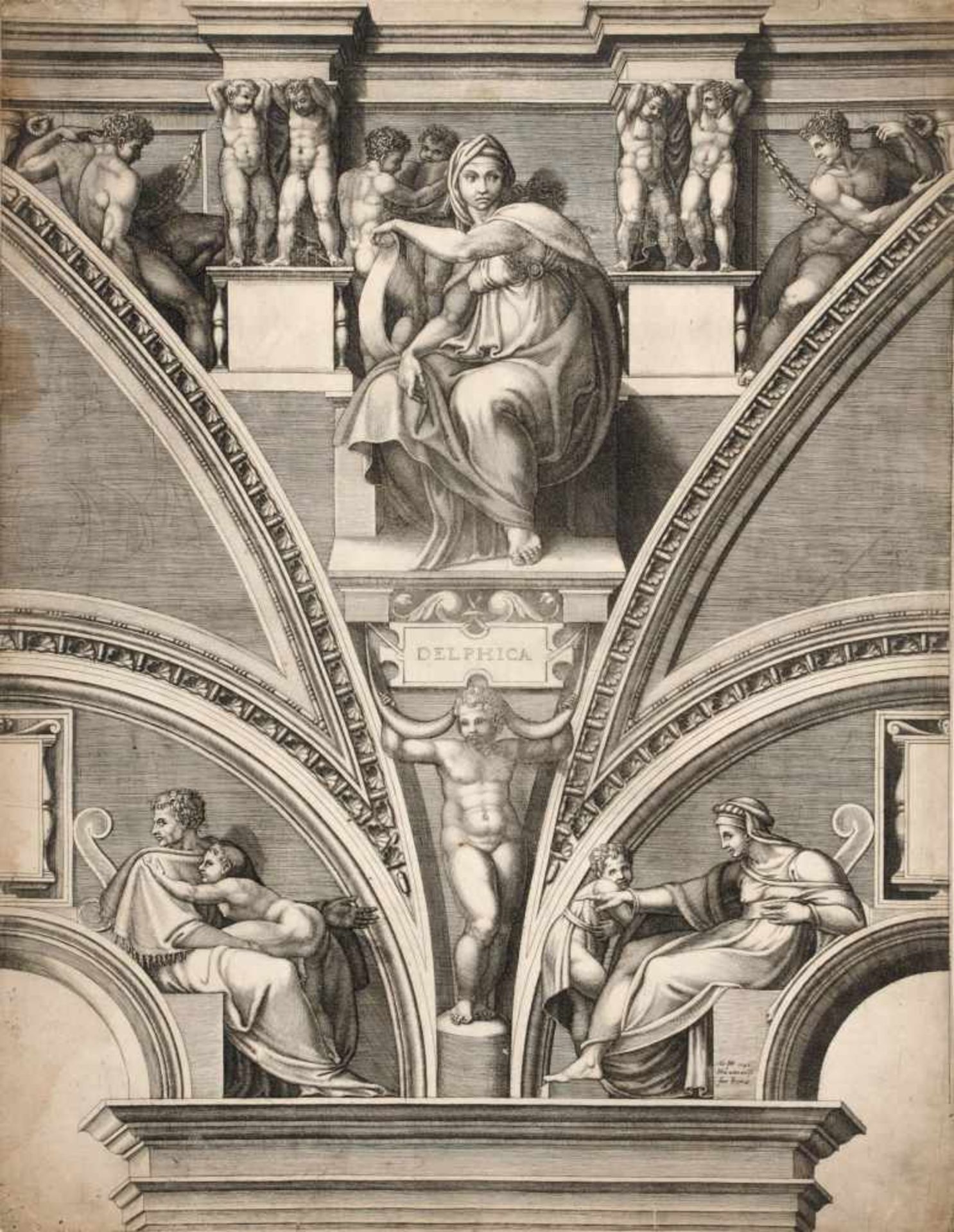 Giorgio Mantovano Ghisi "Delphica". 1570/ 1575.