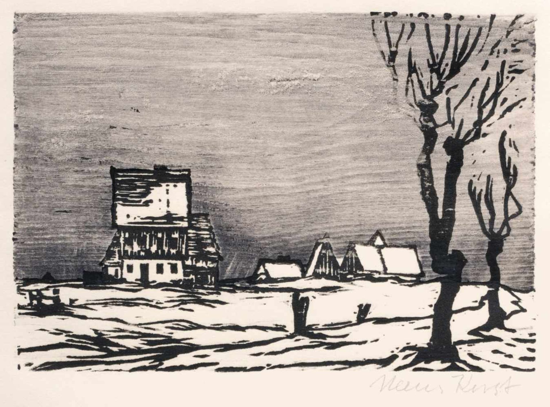 Hans Kirst "Erzgebirge" / Winter im Erzgebirge. 1930. - Image 2 of 2