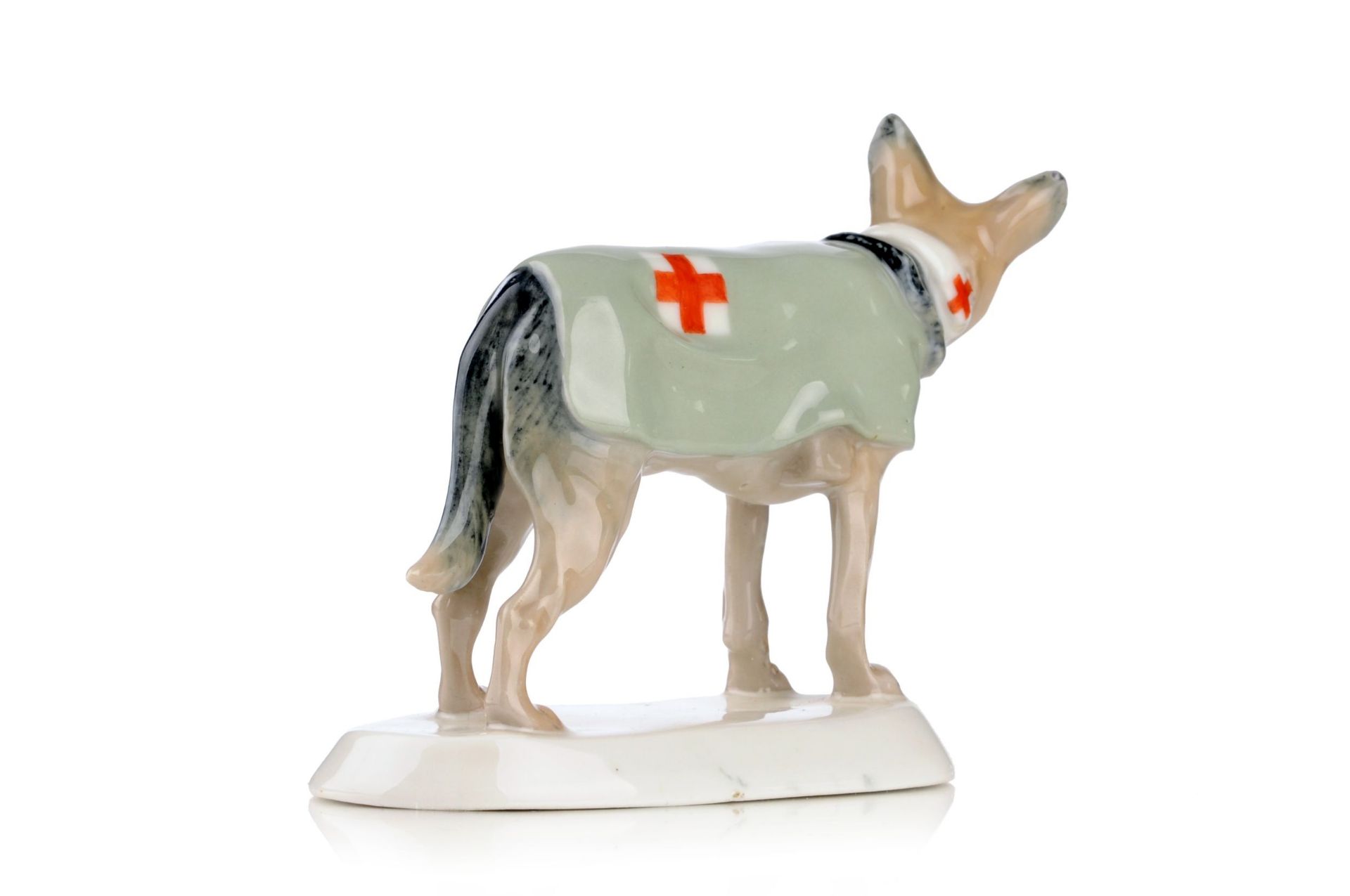 "Sanitätshund". Paul Walther für Meissen. Um 1935 ca. 1944. - Bild 3 aus 5