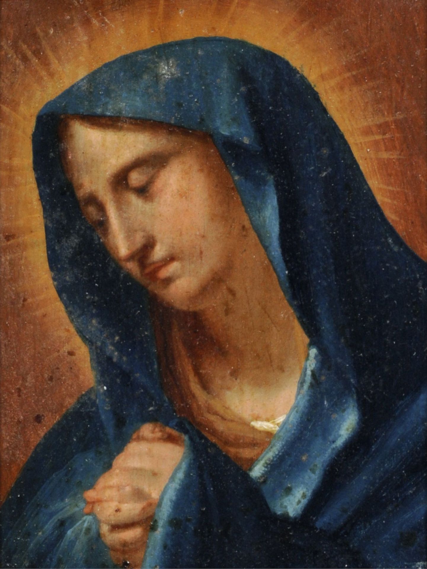 Unbekannter Künstler, Betende Madonna. Wohl 19. Jh.