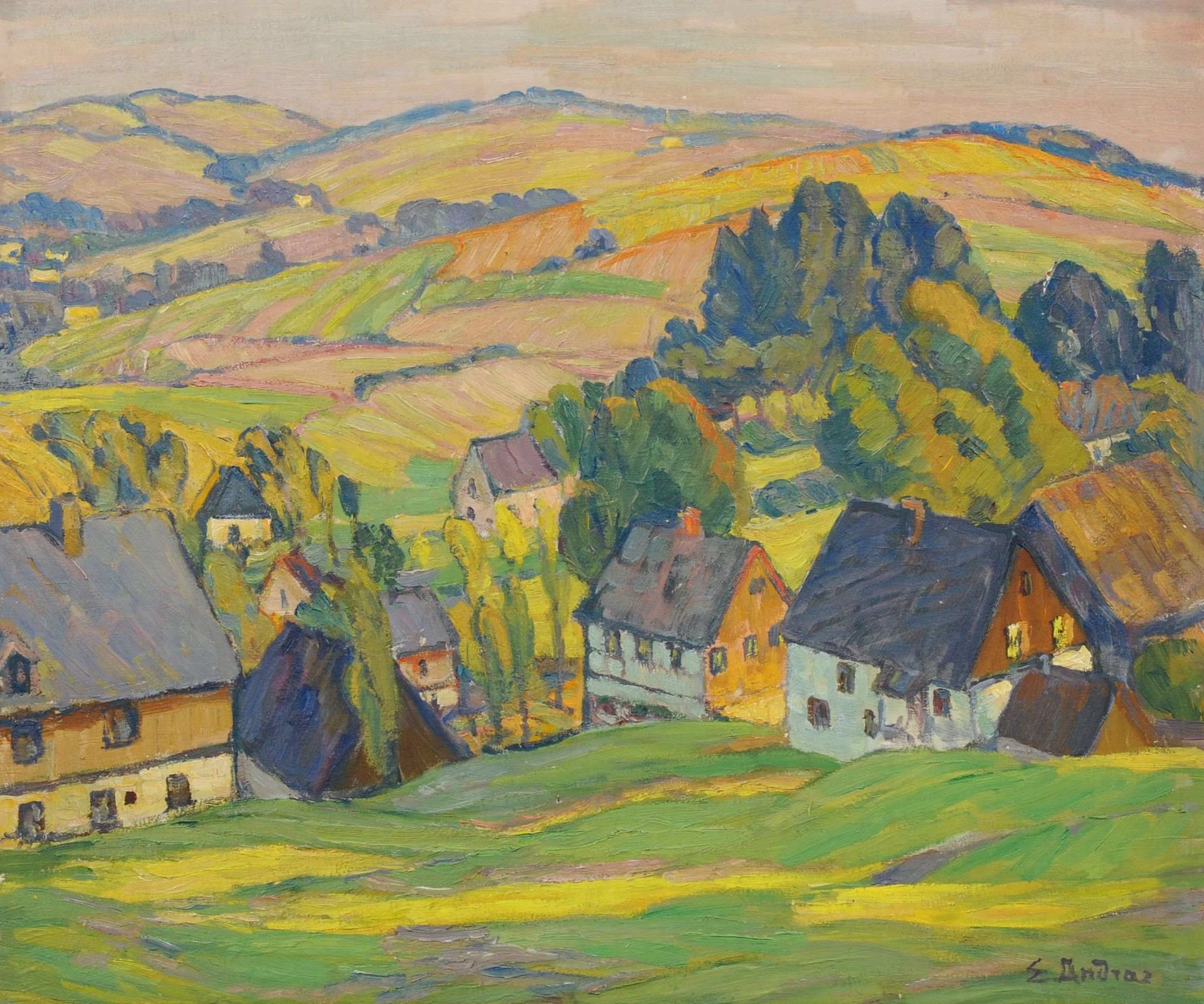 Elisabeth Andrae "Frohnau bei Annaberg (Erzgeb.)". 1930er Jahre.