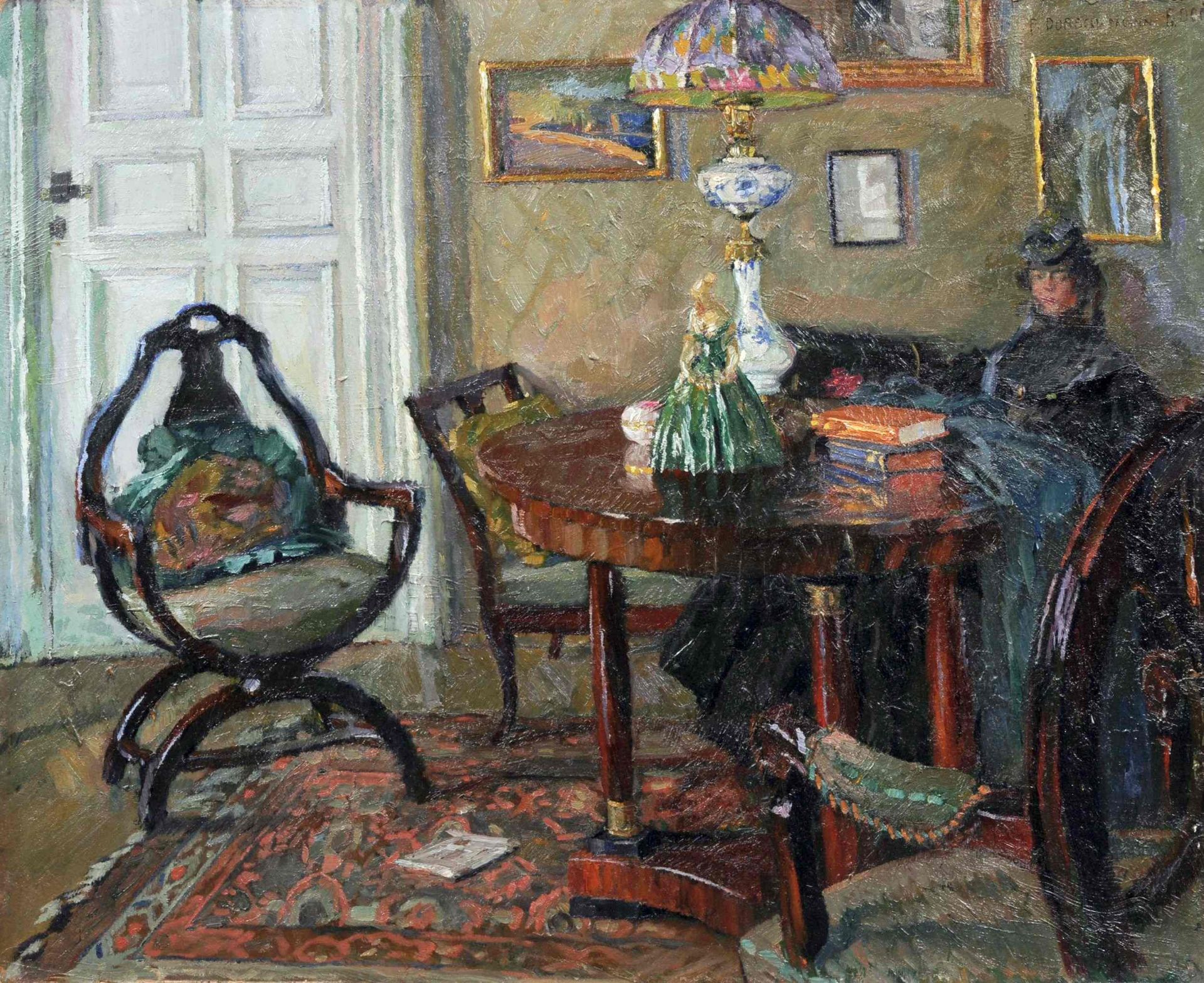 Ferdinand Dorsch "Der Besuch". Um 1910.