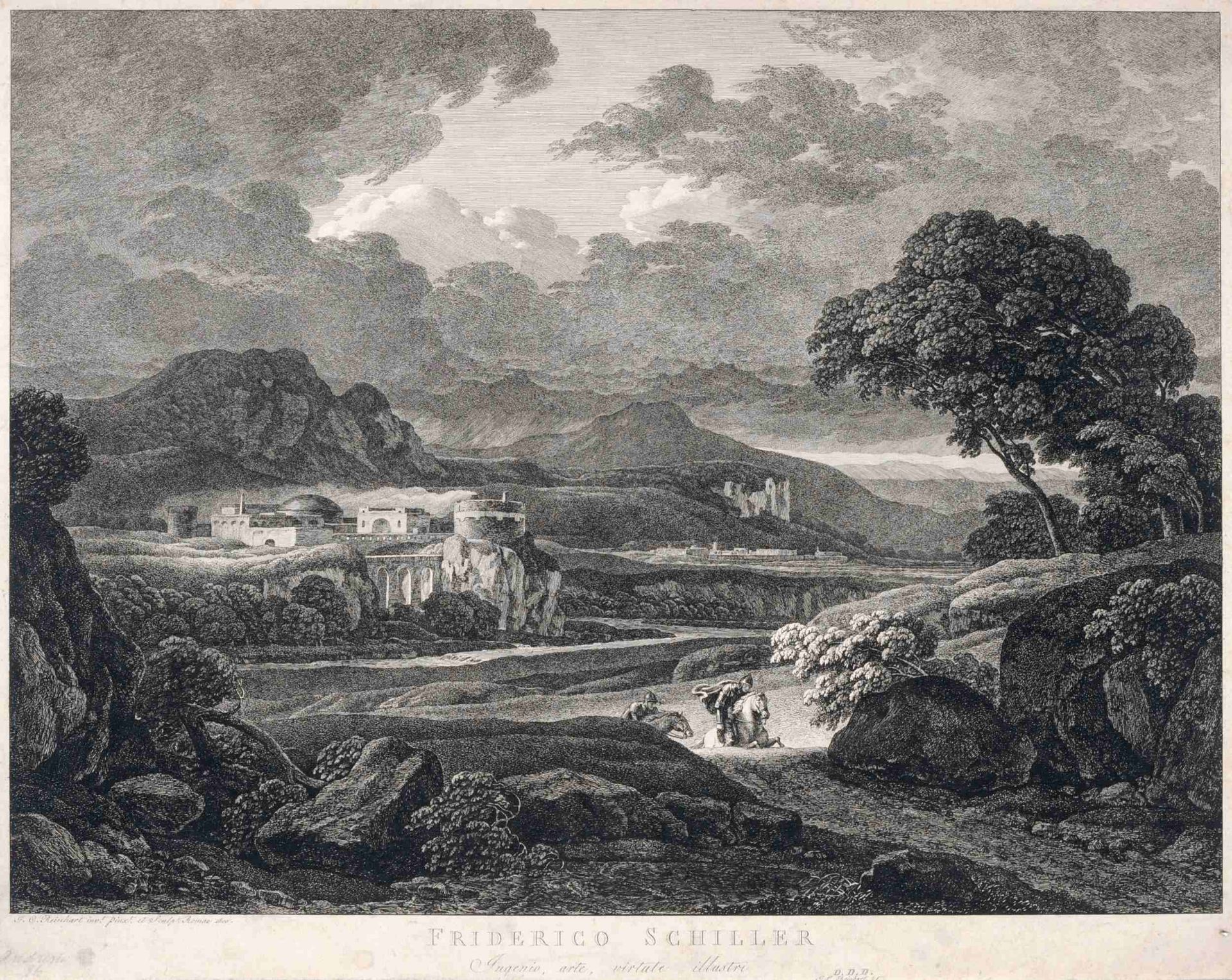 Johann Christian Reinhart "Die grosse heroische, Schiller dedicierte Landschaft". 1800.