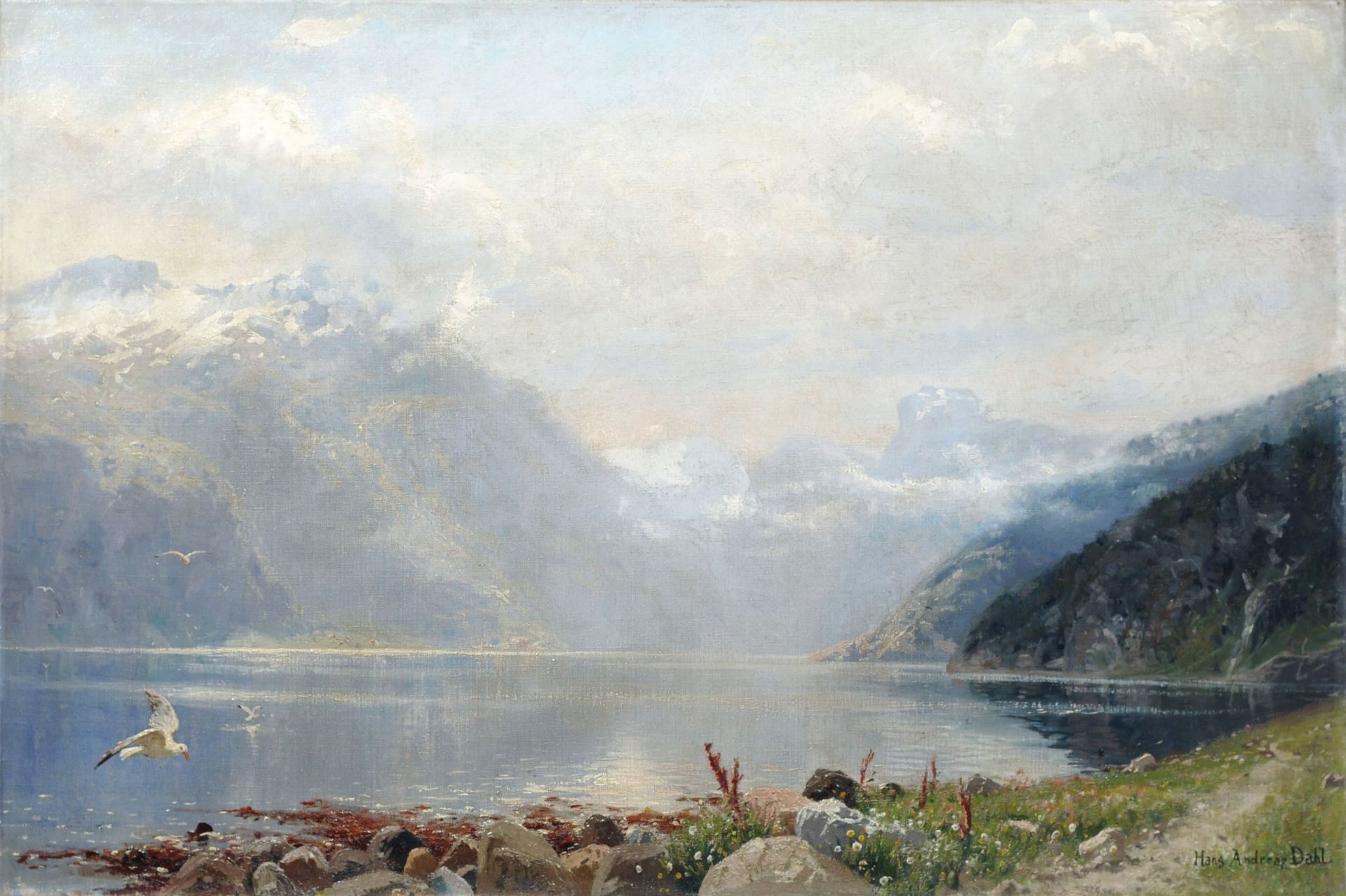 Hans Andreas Dahl, Der einsame Fjord (Sogneford, W estnorwegen). 1. Viertel 20. Jh.