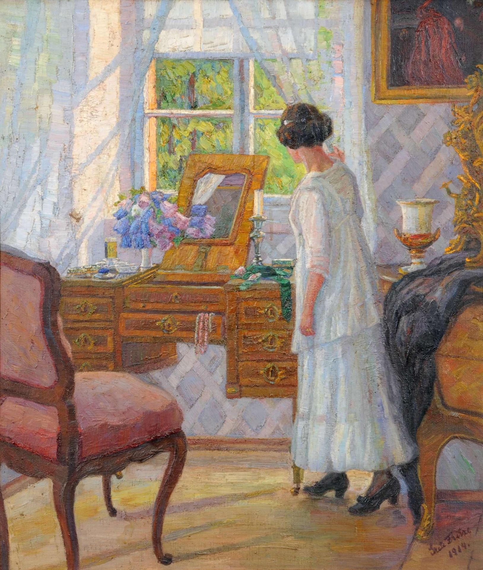 Grete Fritze "Am Toilettentisch". 1914.