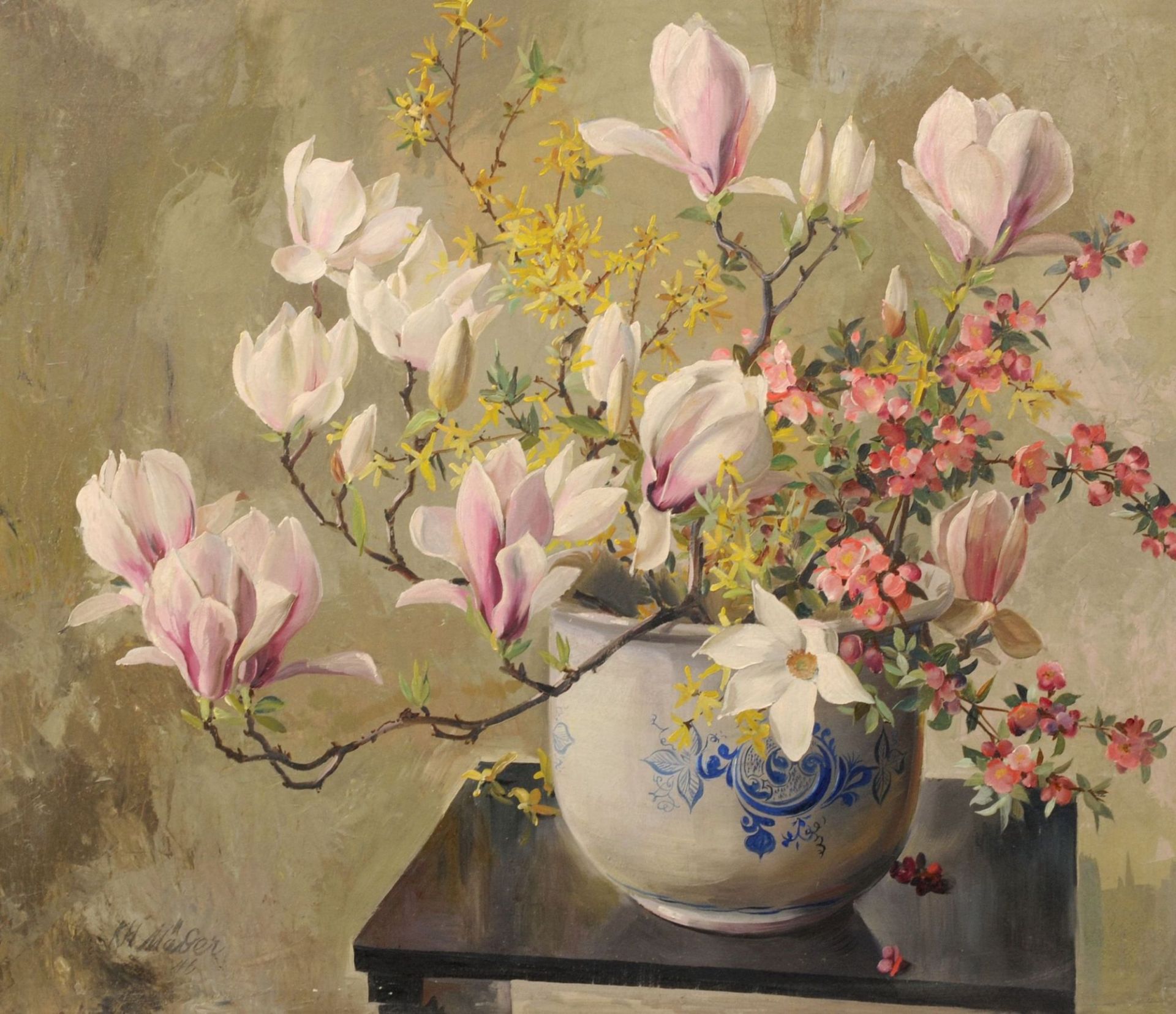 Kurt H. Mäder "Magnolien". 1946.