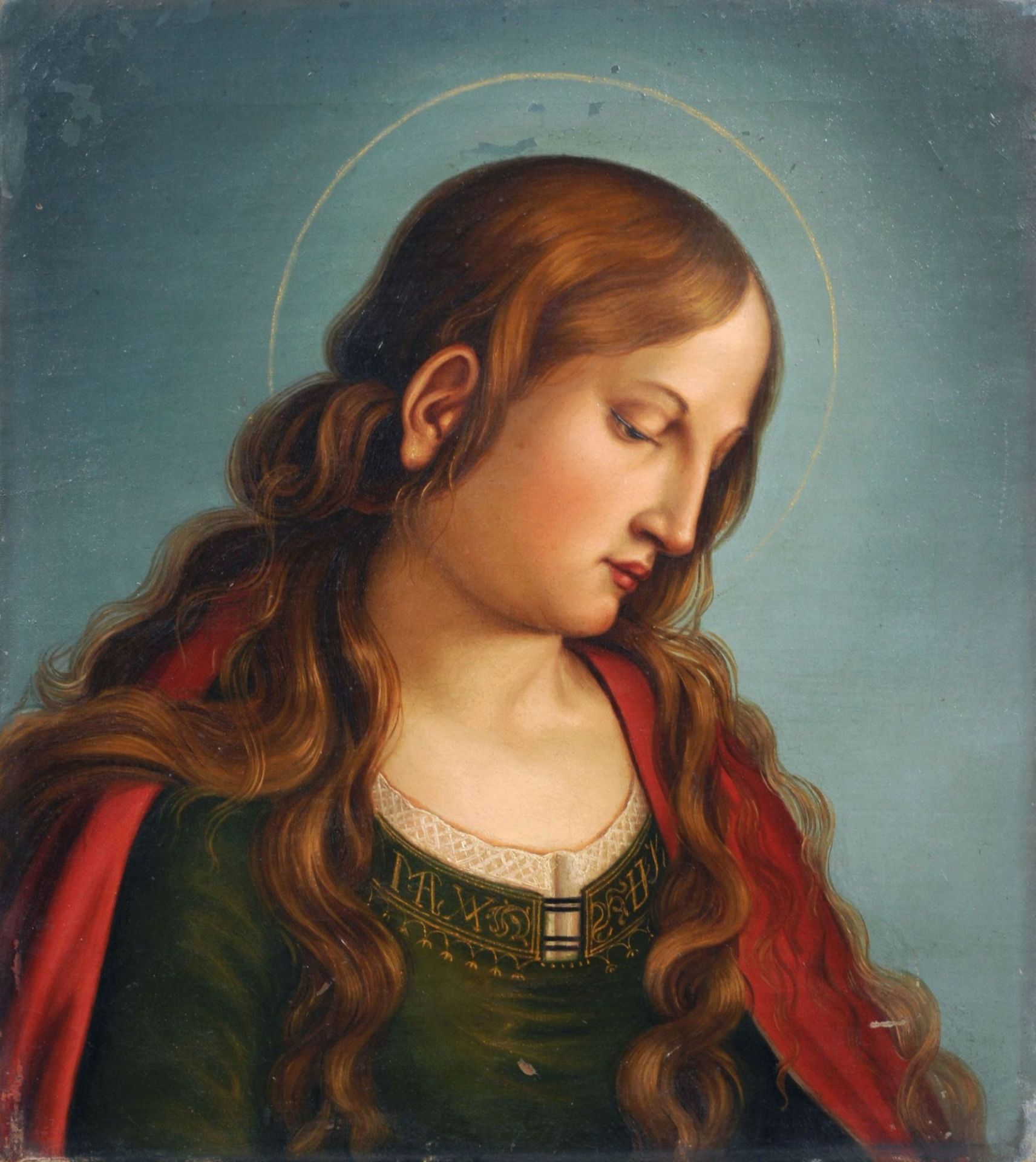 Unbekannter Maler, Heilige Maria Magdalena. Wohl Mitte 19. Jh.
