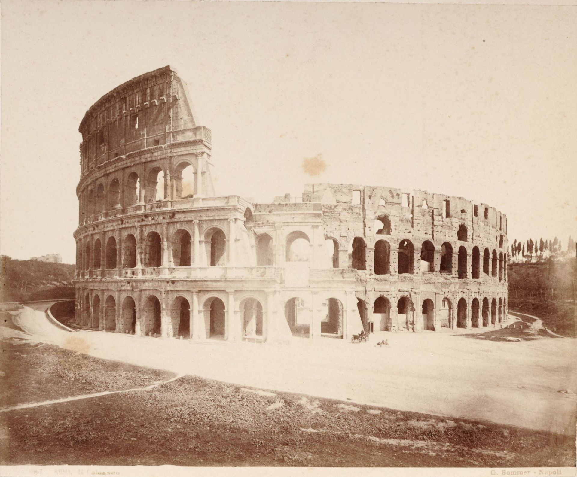 Giorgio Sommer und Domenico Anderson "Palazo Ducale" / "Piazzetta di S. Marco" / "Il Colosseo". 1