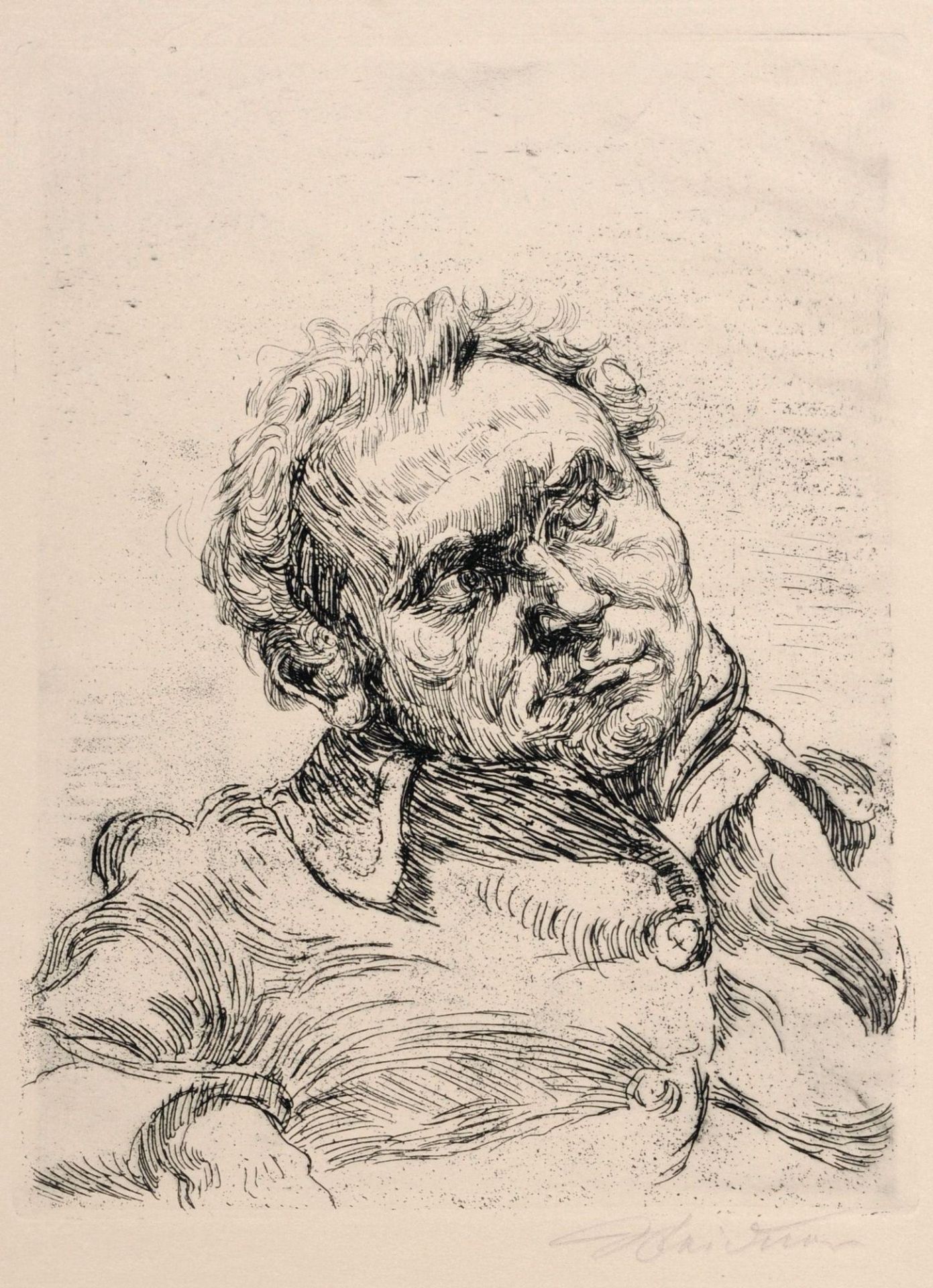 Ludwig Meidner, Porträt eines Mannes / "Bildnis" (Porträt Dr. Victor Heinrich Klinkhardt III).