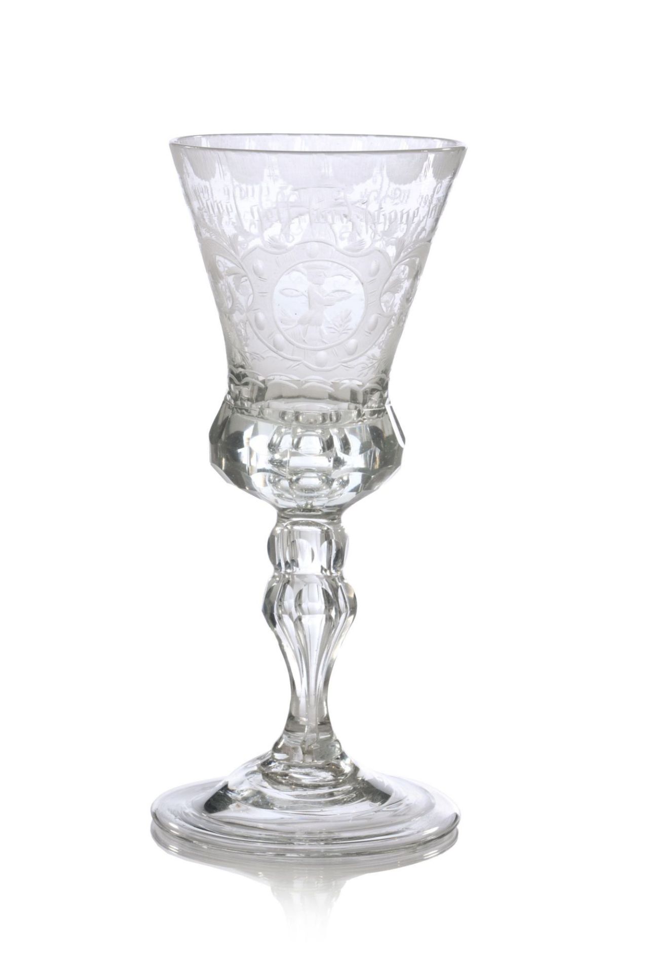 Pokalglas. Wohl Glücksburg. 1. H. 18. Jh.